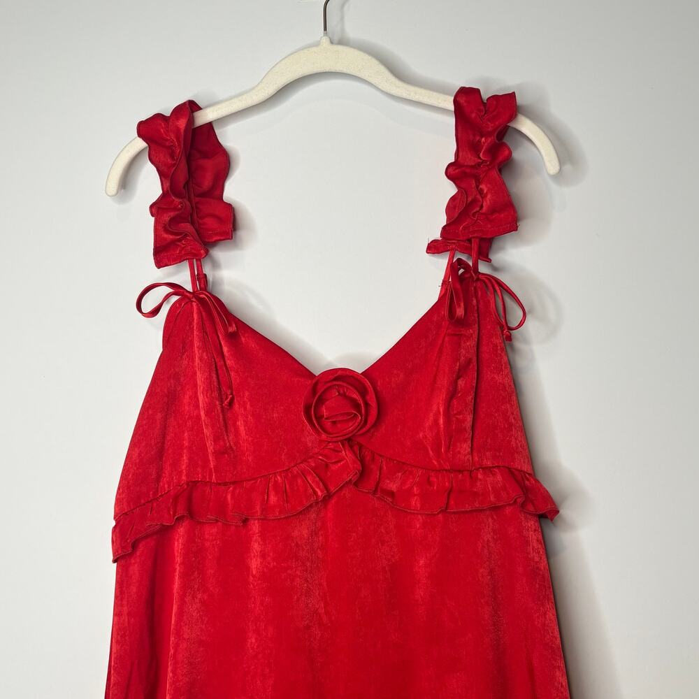 Red Y2K Mini Dress - Picture 2 of 7